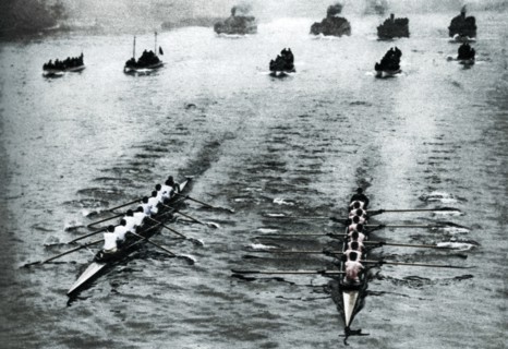 Oxford and Cambridge Boat Race, London, 1926-1927.  Artist: Unknown.