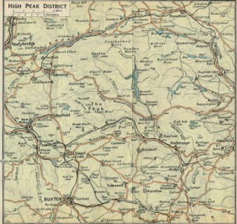 'High Peak District', c20th Century. Artist: John Bartholomew.