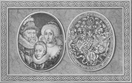 'James I Anne of Denmark and Henry, Prince of Wales', 1612, (1904). Artist: Simon de Passe.