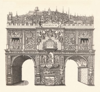 'Triumphal Arch Erected in Honour of King James's Entrance into and passage through London', 1604, ( Artist: Stephen Harrison.