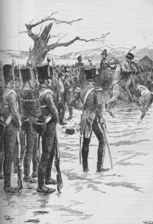 A Hussar Dashed In With The News That The Enemy Were Upon Us!, 1895, (1902). Artist: GB.
