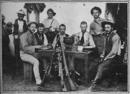 'Boer Telegraphists at Tea', 1900. Artist: Unknown.