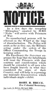 'Notice from Robert R. Bruce: For Colonial Secretary', 1900. Artist: Unknown.