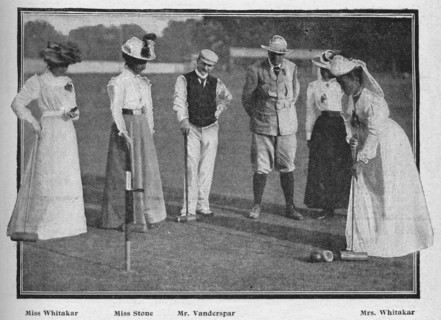 'The Croquet Tournament at Southampton', 1900. Artist: Stuart.