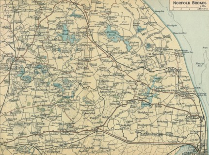 'Norfolk Broads', c20th Century. Artist: John Bartholomew.