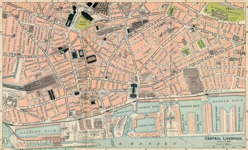 'Central Liverpool', c20th Century. Artist: John Bartholomew.