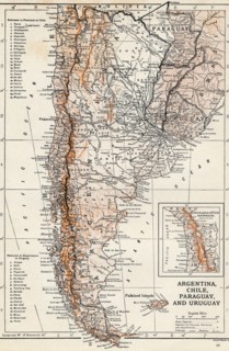 'Argentina, Chile, Paraguay and Uruguay'. Artist: Unknown.