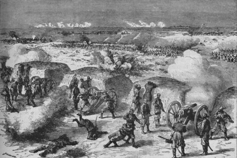 'Russian Attack Upon A Turkish Redoubt', 1902. Artist: Unknown.