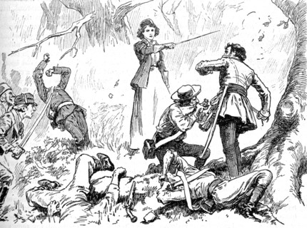 'Among The Insurgents Was A Young Lady', 1902. Artist: Unknown.