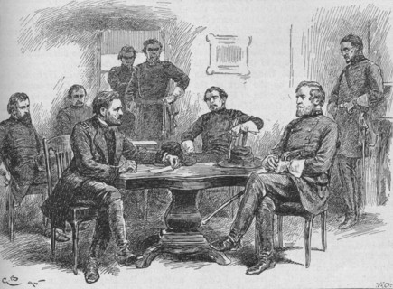 'General Grant Reading The Terms of Surrender', 1895, (1902). Artist: Gordon Frederick Browne.