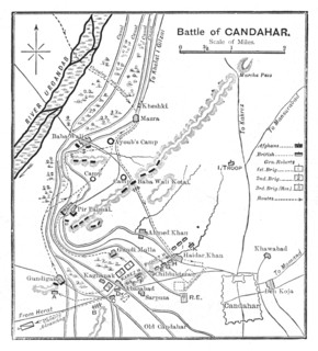 'Battle of Candahar: Plan', 1902. Artist: Unknown.