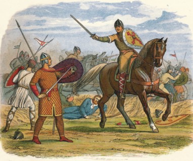 'Robert taken prisoner by the clerk Baudri', 1106 (1864). Artist: James William Edmund Doyle.