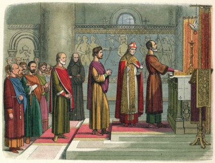 'The barons swear to achieve their liberties', 1214 (1864). Artist: James William Edmund Doyle.