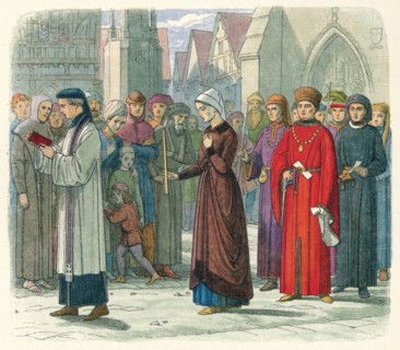 'The Duchess of Gloucester does penance', 1441 (1864). Artist: James William Edmund Doyle.