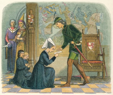 'Edward IV and Lady Elizabeth Grey', 1464 (1864). Creator: James William Edmund Doyle.