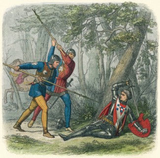 'Death to the Kingmaker', 1471 (1864). Artist: James William Edmund Doyle.