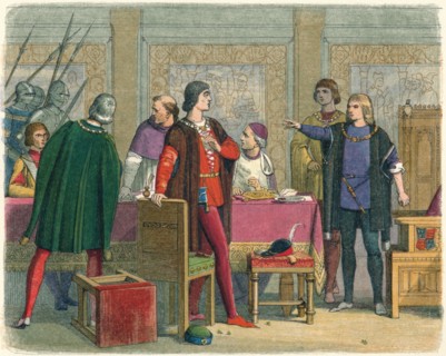 'Richard orders the arrest of Hastings', 1864. Artist: James William Edmund Doyle.