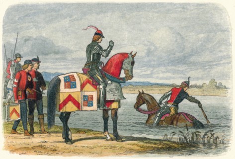 'Buckingham finds the Severn impassable', 1483 (1864). Artist: James William Edmund Doyle.