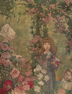 'The Peasant's Wife Sat on Sundays at the Door of her Cottage Reading her Hymn-Book', c1930. Artist: W Heath Robinson.
