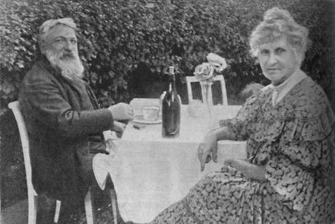'Auguste Rodin - Rodin and his Wife in their Garden at Meudon', c1925. Artist: Unknown.