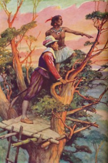 'Sir Francis Drake - The First Englishman To See The Pacific', c1925. Artist: Arthur Percy Dixon.