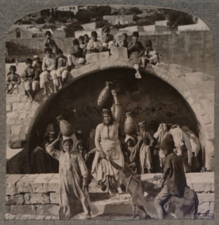 'The Fountain of the Virgin, Nazareth', c1900. Artist: Unknown.