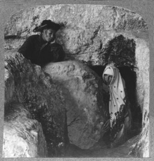 'The Tomb of Christ, showing the Stone, Rolled Away, c1900. Artist: Unknown.