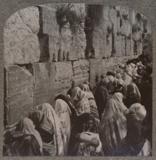 'The Wailing Place of the Jews, Jerusalem', c1900. Artist: Unknown.