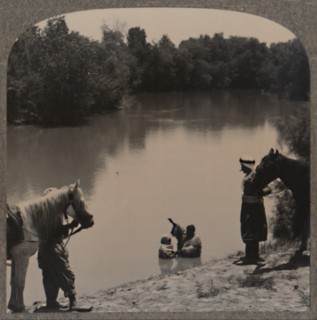 'Baptising in the Jordan', c1900. Artist: Unknown.