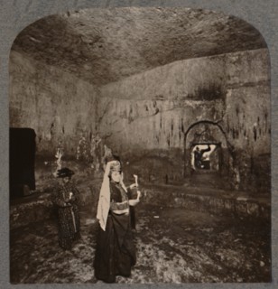 'Interior of the Tombs of the Kings on the road to Nablus', c1900. Artist: Unknown.
