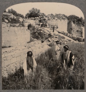 'Walls of Augustus, Samaria', c1900. Artist: Unknown.