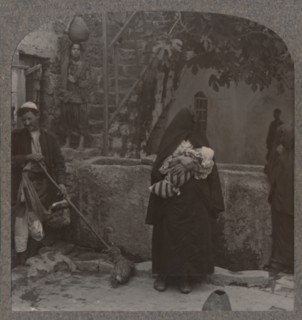 'Well by Peter's huse, Jaffa', c1900. Artist: Unknown.