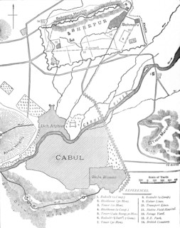 'Plan of the Sherpur Cantonments', c1880. Artist: Unknown.