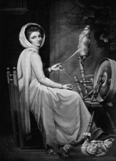'Lady Hamilton as The Spinstress', c1782, (1912). Artist: George Romney.
