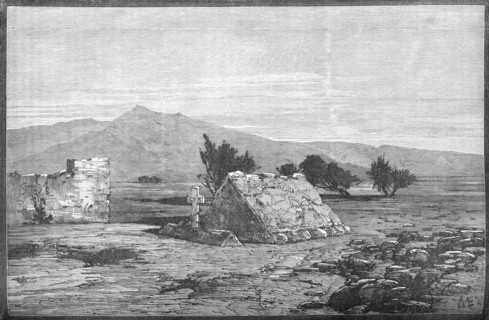 'Graves of Major Blackwood and Men of the Sixty-Sixth Regiment, Maiwand', c1880. Artist: Unknown.