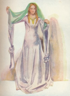 'A Woman of the Time of Stephen', 1907. Artist: Dion Clayton Calthrop.