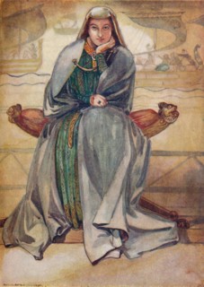 'A Woman of the Time of Richard I', 1907. Artist: Dion Clayton Calthrop.