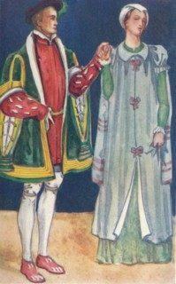 'A Man and Woman of The Time of Edward VI', 1907. Artist: Dion Clayton Calthrop.