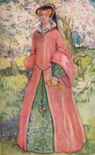 'A Woman of the Time of Queen Mary', 1907. Artist: Dion Clayton Calthrop.