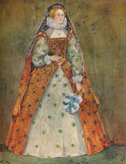 'A Woman of the Time of Elizabeth', 1907. Artist: Dion Clayton Calthrop.