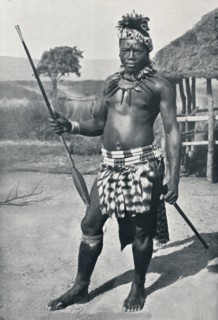 A Zulu chief, 1902. Artist: Unknown.