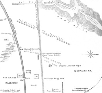 'Hand Sketch of the Action at Kassassin, (August 28, 1882)', 1882. Artist: Unknown.