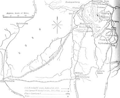 'Sketch Map of Sekukuni's Country', c1880. Artist: Unknown.