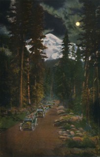 'On the Road from Mount Rainier National Park, Washington', c1916. Artist: Asahel Curtis.