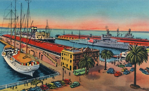 'Municipal Piers. San Diego, California', c1941. Artist: Unknown.