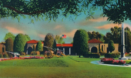'U.S. Naval Training Station, Administration Building. San Diego, California', c1941. Artist: Unknown.