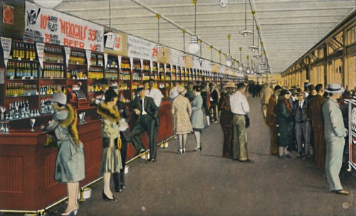 Mexicali Beer Hall, The Longest Bar in the World, c1939. Artist: Unknown.