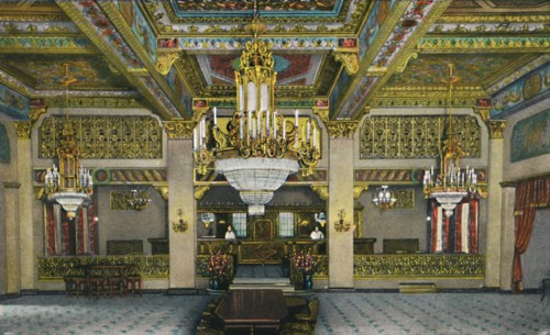 'Elaborate Interior of Casino and Famous Gold Bar, Hotel Agua Caliente', c1939. Artist: Unknown.