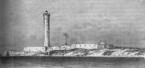 'Lighthouse on the Paros Island, Alexandria', c1882. Artist: Unknown.