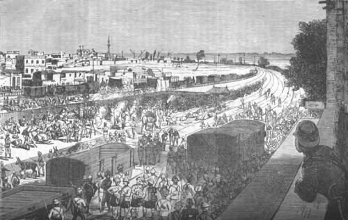 'Occupation of Zagazig, after the Battle of Tel-El-Kebir', c1882. Artist: Unknown.